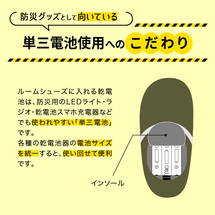 SONAENO 防災ライトルームシューズ