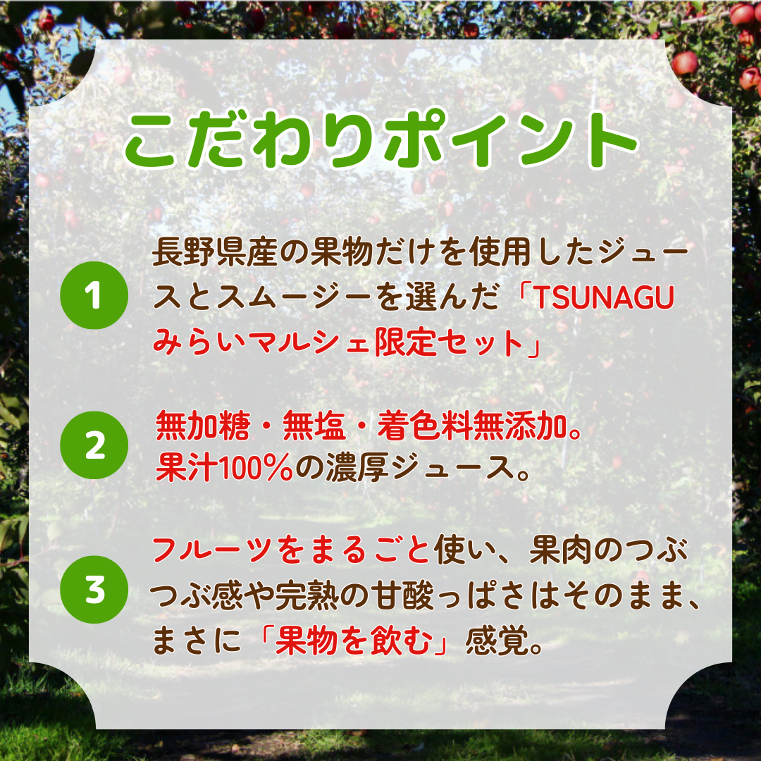 まるごと果汁100% 濃厚ジュース&スムージーセット