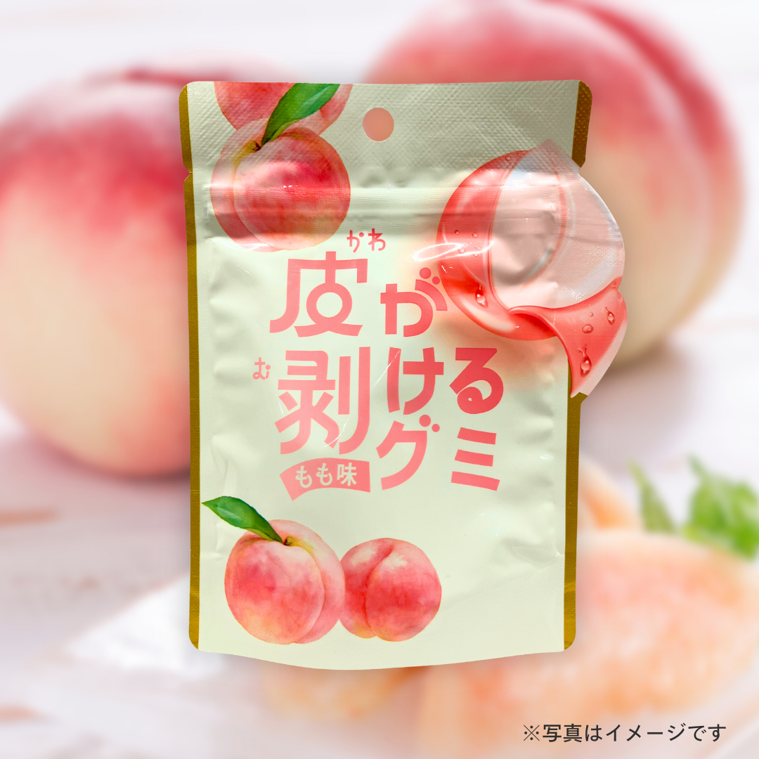 皮が剝けるグミ もも味 40g