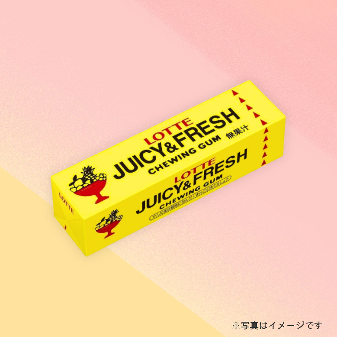 ロッテ　ジューシー＆フレッシュガム（9枚入）
