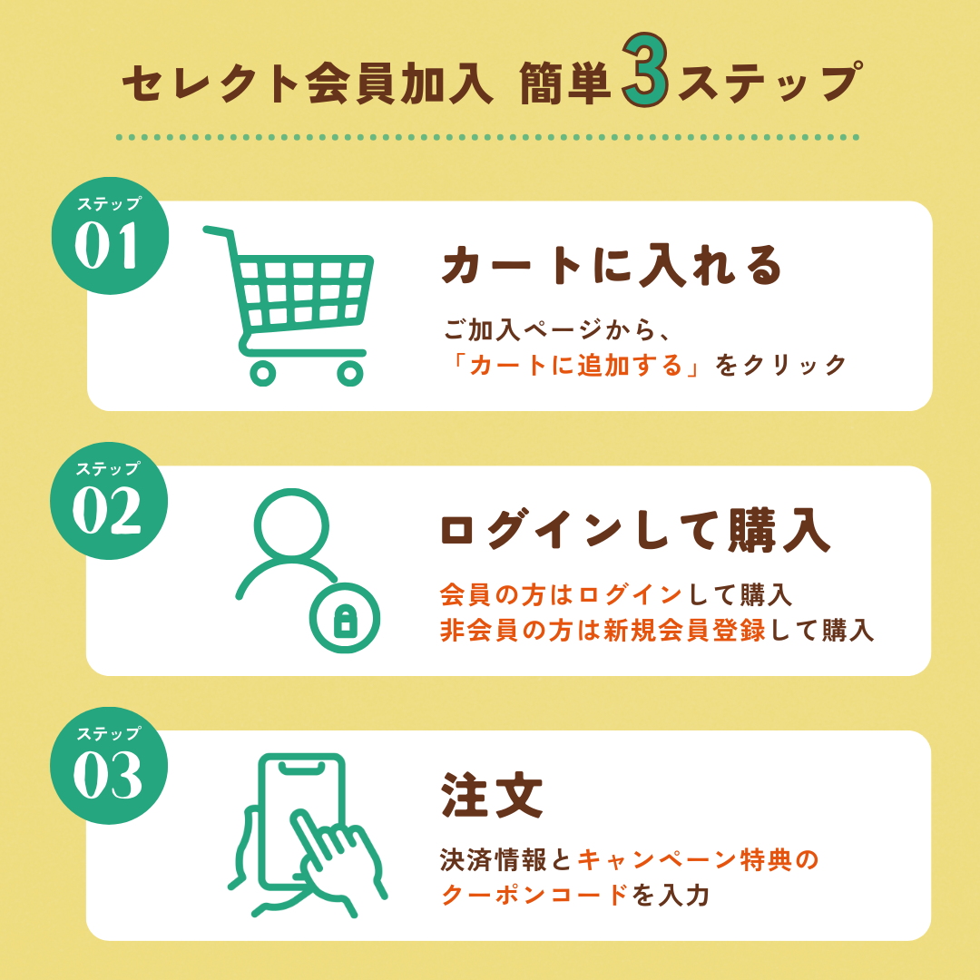 TSUNAGU table セレクト会員ご加入ページ