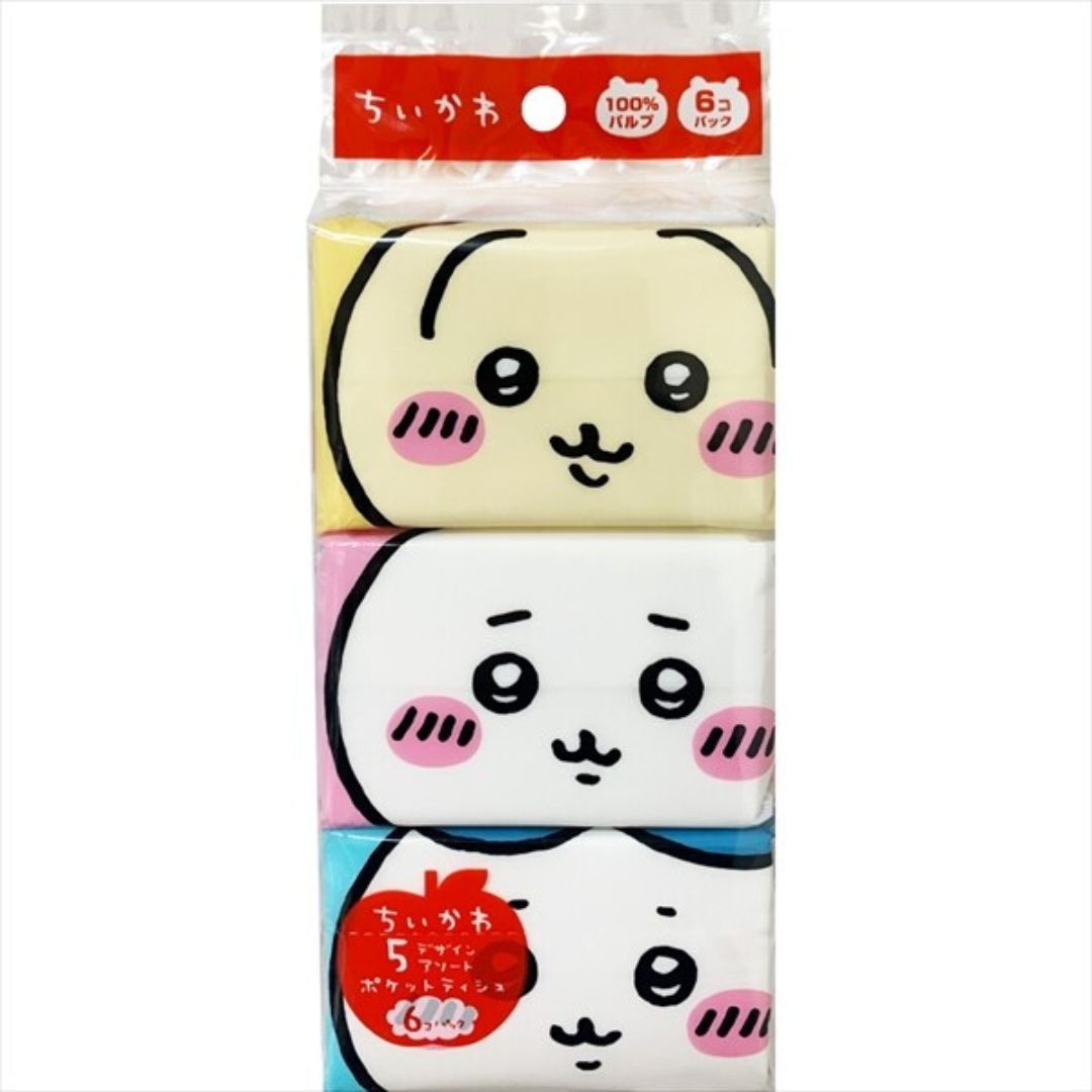 ちいかわミニポケットティッシュ（6個パック）