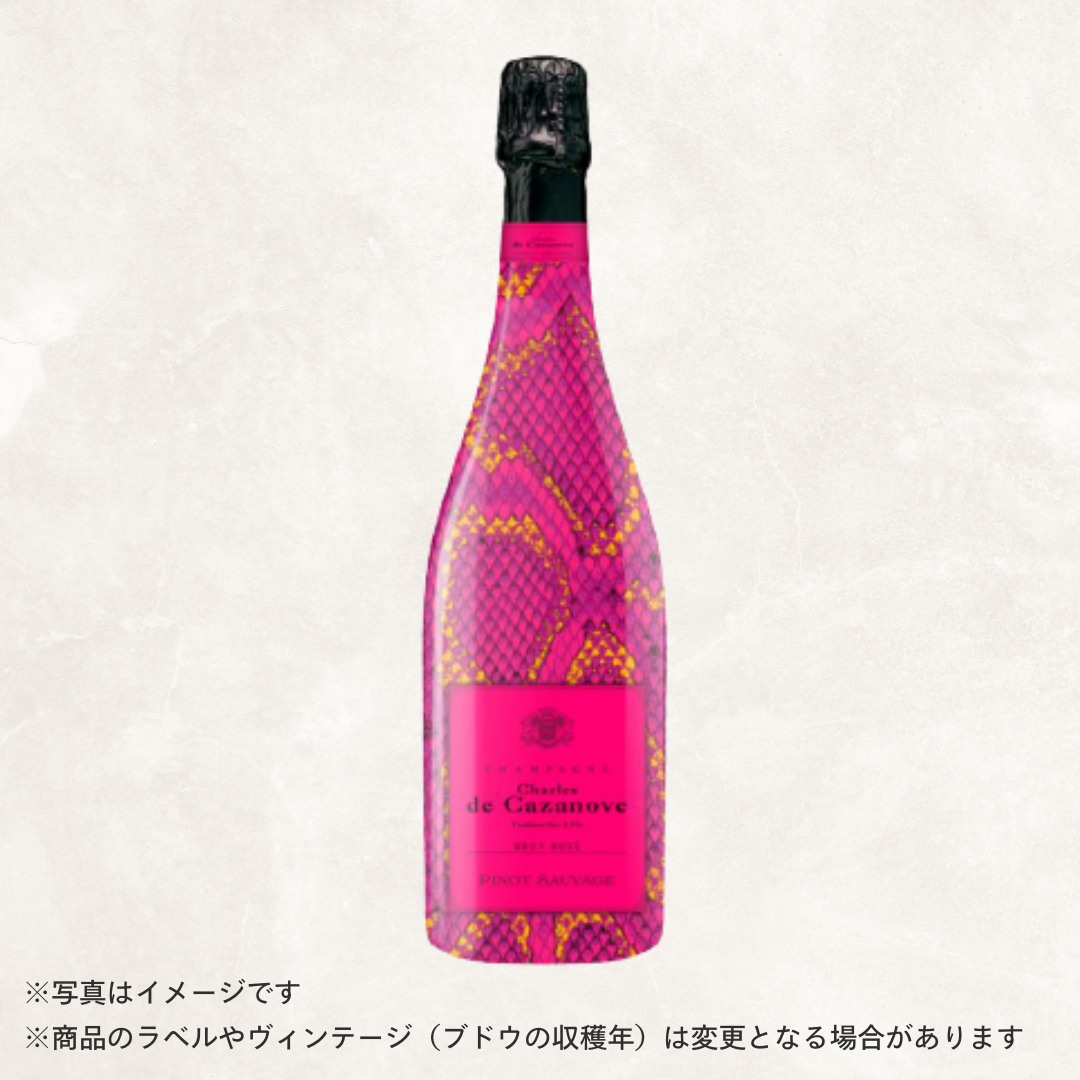 （シャンパン）シャルル ド カザノーヴ コレクション ソヴァージュ ブリュット ロゼ 750ml