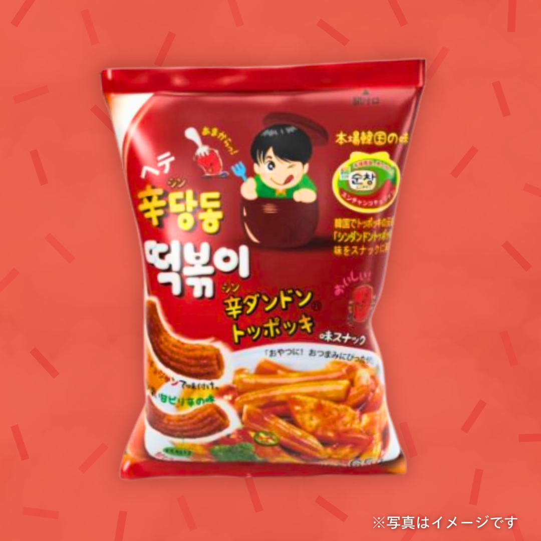 ヘテ　辛ダンドン®トッポッキスナック 甘ピリ辛味 65g