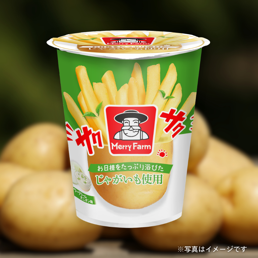 メリーファームポテトスナック　サワークリームオニオン味 40g