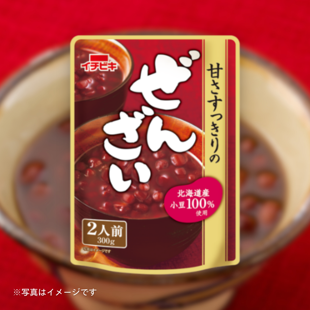 イチビキ　甘さすっきりのぜんざい2人前300ｇ［3個セットで注文可能］［カテエネ限定セール］