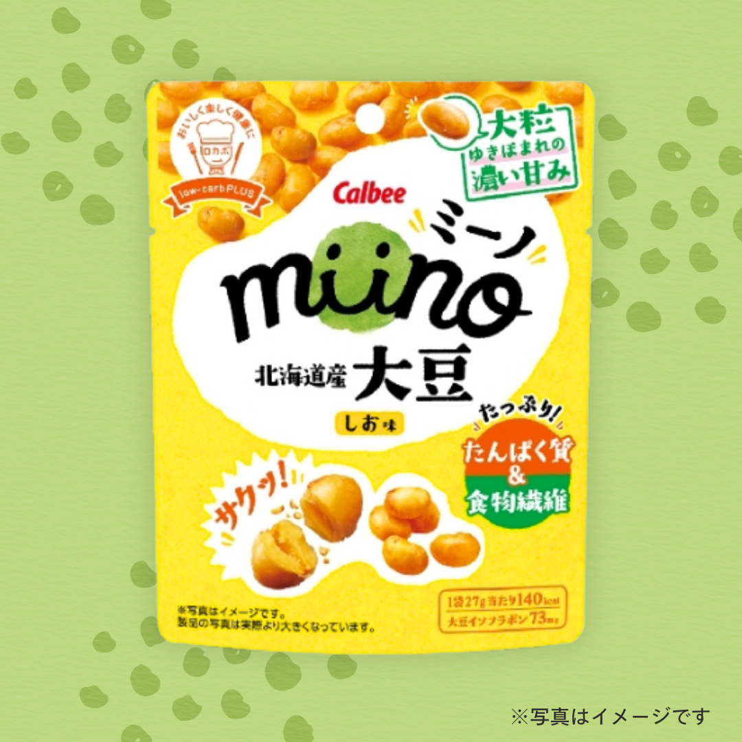 カルビー 　ｍｉｉｎｏ 大豆しお味 27g