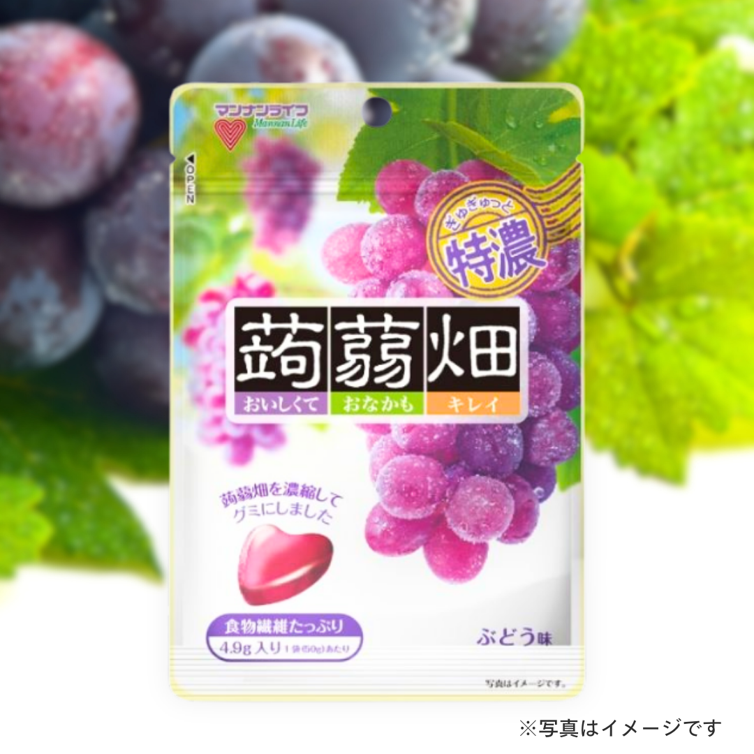 マンナンライフ　ぎゅぎゅっと特濃蒟蒻畑（グミ）　ぶどう味 50g［セレクト会員限定商品］