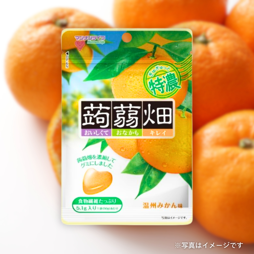マンナンライフ　ぎゅぎゅっと特濃蒟蒻畑（グミ）　温州みかん味 50g［セレクト会員限定商品］