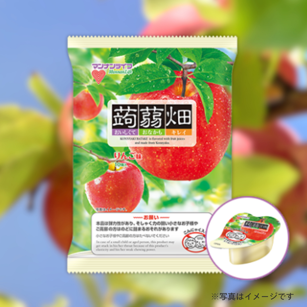 マンナンライフ　蒟蒻畑　りんご味（25g×10個）