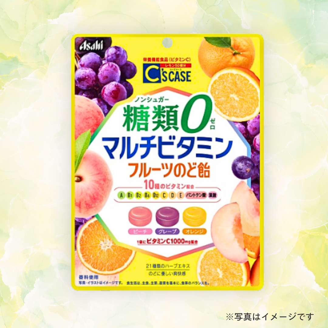 アサヒ　シーズケース　糖類０マルチビタミンのど飴 72g