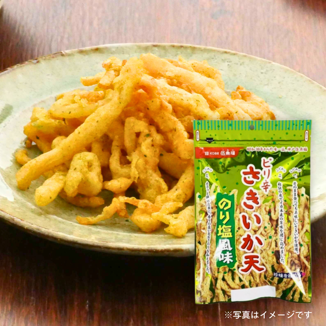 伍魚福　ピリ辛さきいか天 のり塩風味 70g