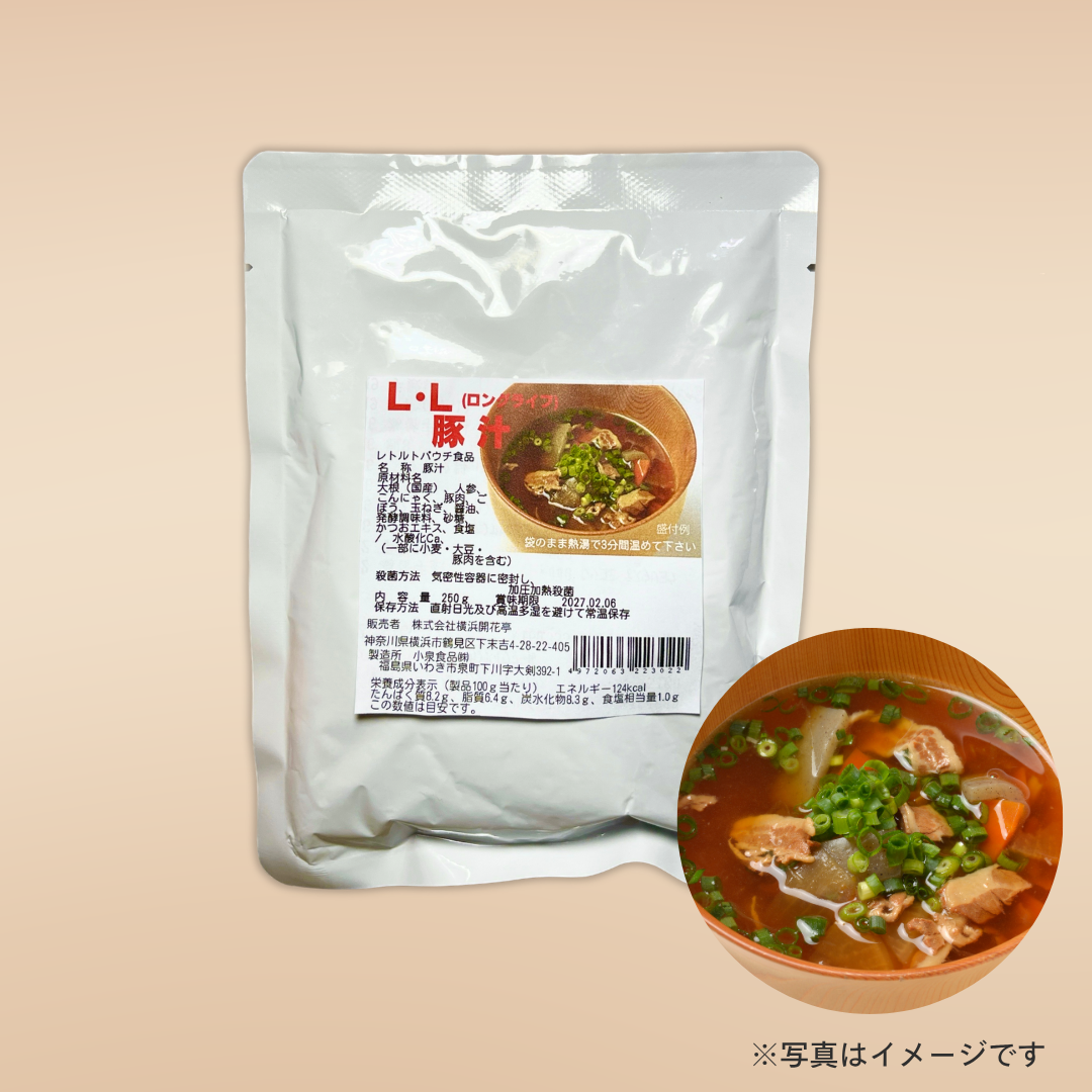 横浜開花亭　ロングライフ豚汁（醤油仕立て）200g