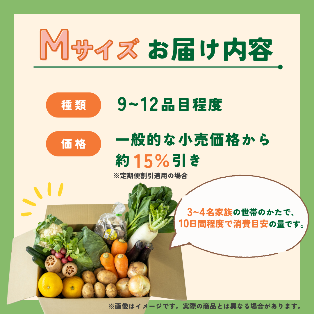【つなぐ おやさい】規格外お野菜BOX