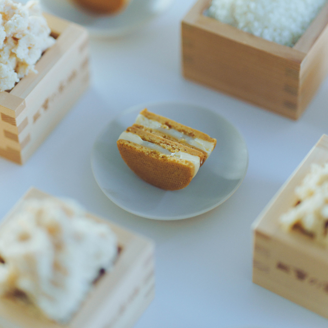 酒粕と柚子のバターサンド