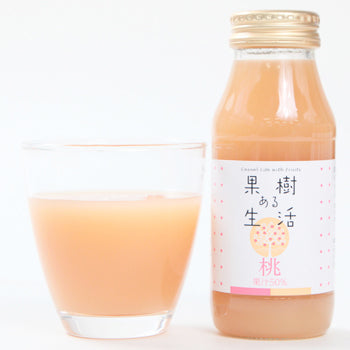 なかひら農場 ⑩果樹ある生活 もも50％ジュース 180ml×5本