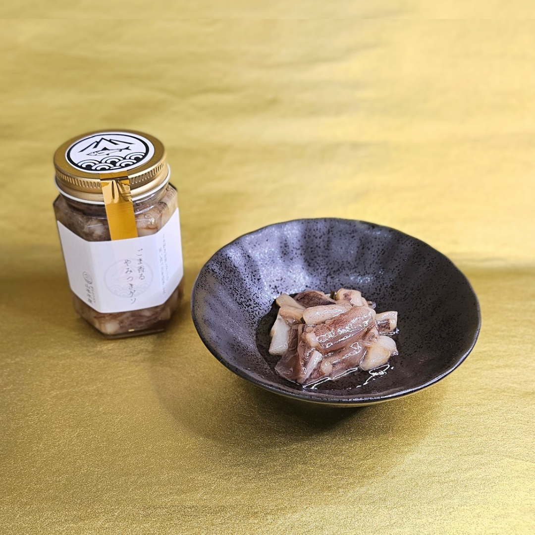 背徳のいか塩辛＋ごま香るやみつきゲソ 2本セット